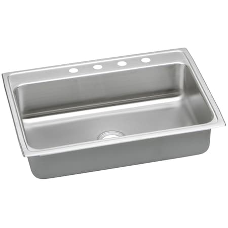 Elkay Lustertone Ss 31 X 22 X 7.6 Single Bowl Drop-In Sink With Quick-Clip LRQ31225